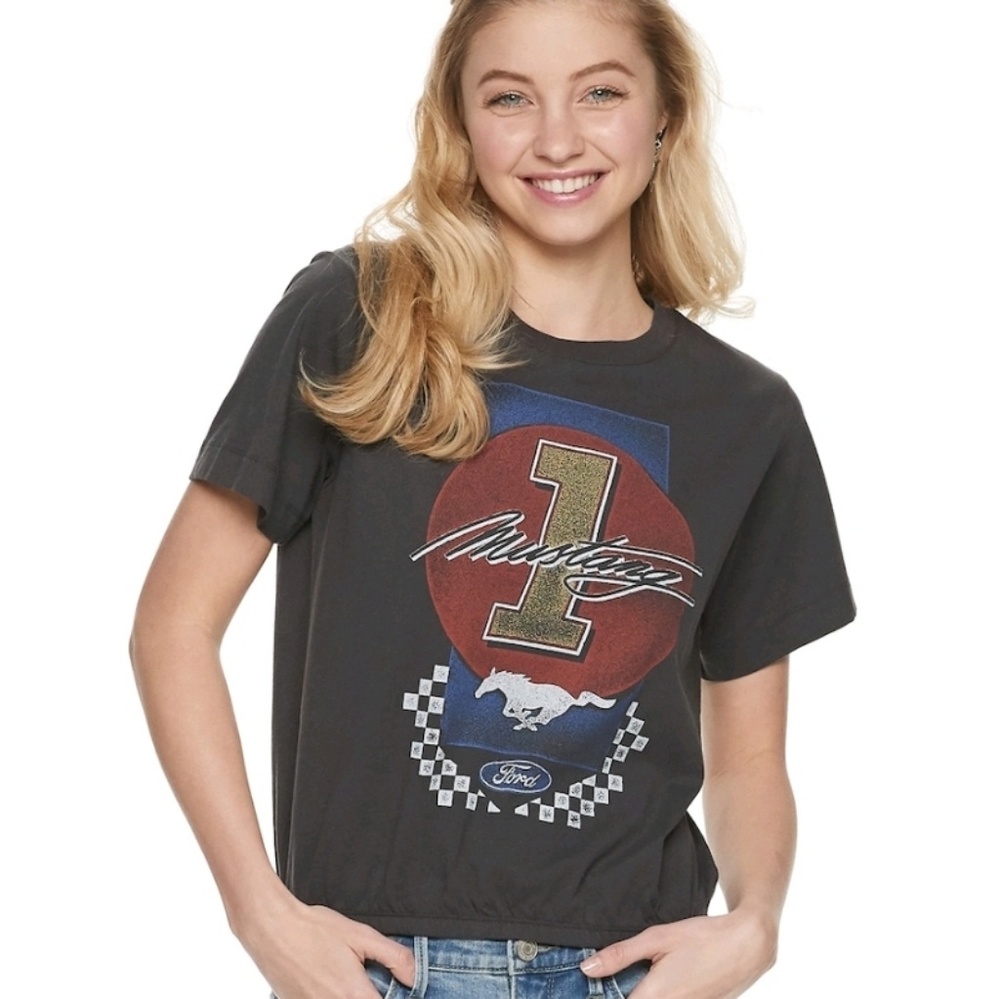 Ford Mustang Official  black cinch tee new